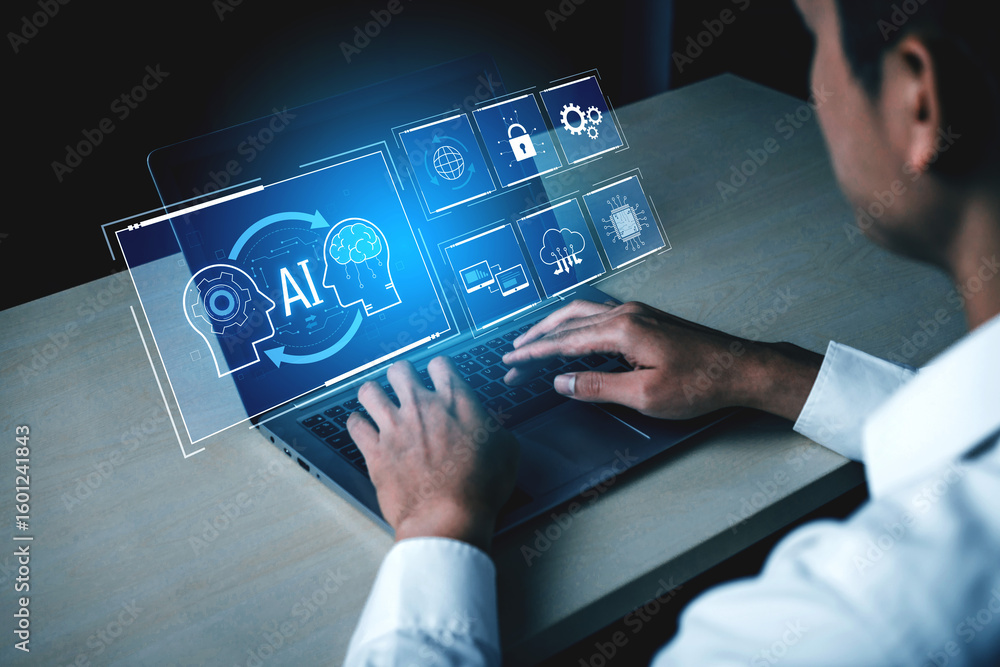 Poster ai system integration improves artificial intelligence platform. ai system integration enhances auto