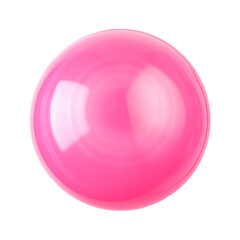 Obraz premium Shiny pink bubble isolated