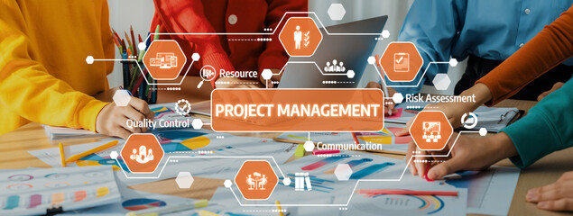 Explore effective project management techniques showcased in a colorful workspace, highlighting...
