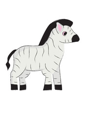 vector illustration of a zebra
