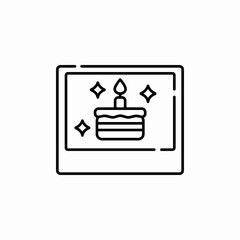 birhtday photos icon sign vector