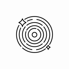 circle maze icon sign vector