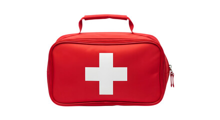 Fototapeta premium Emergency first aid kit, be prepared for life's unexpected events with this comprehensive medical bag offering peace of mind and safety