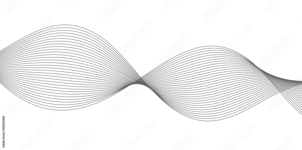 Poster abstract wavy curve lines background. abstract frequency sound wave lines and technology curve lines