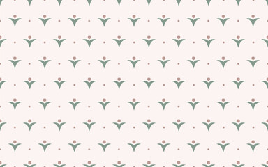 Delicate seamless with small elements. Pastel colored calm background for nurseries, bedrooms, or light textiles. Influenced by minimalist and potentially Scandinavian design