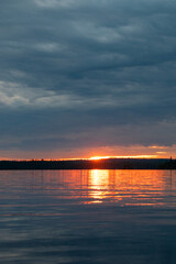 Sunset on Granite Lake Ontario Canada 