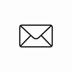 closed envelope mail icon sign vector