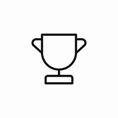 trophy award cup icon sign vector