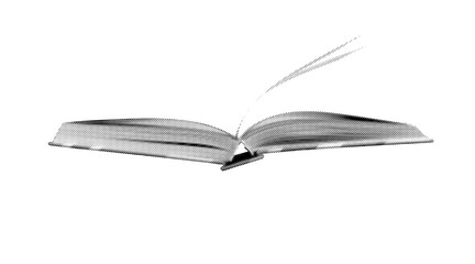 Book with clean paper. The story begins on an open page. Textbook offers science and literacy.