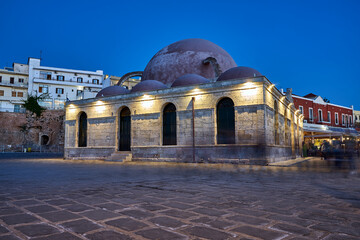 Dome of the mosque  in the city of Chania on the island of Crete