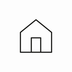 house home building icon sign vector