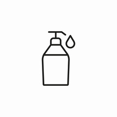 soap dispenser drop icon sign vector