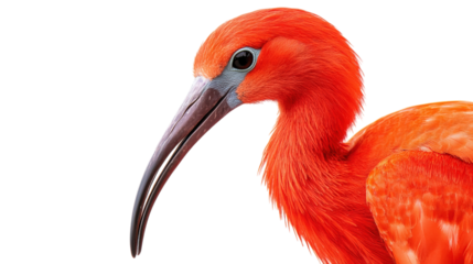 Scarlet Ibis Bird Portrait Exotic Wildlife Nature Ornithology Avian Beauty Plumage