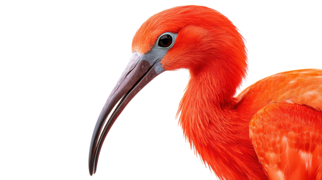 Scarlet Ibis Bird Portrait Exotic Wildlife Nature Ornithology Avian Beauty Plumage