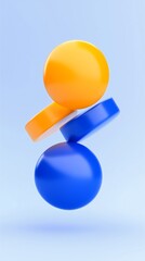 Yellow and blue circular pills background
