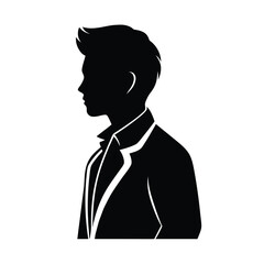 businessman silhouette vector