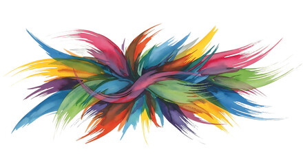 Obraz premium Abstract colorful brushstrokes design