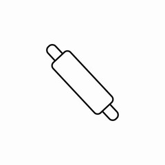kitchen rolling pin icon sign vector