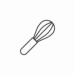 kitchen whisk tool icon sign vector