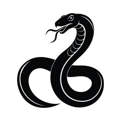 black snake vector illustration