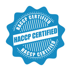 HACCP Certified Stamp – Food Safety Compliance Vector Badge