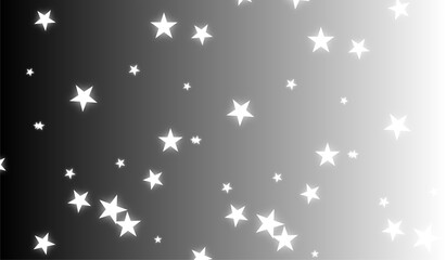 Radiant stars scattered across a gradient surface from shaded to bright, creating a celestial scene