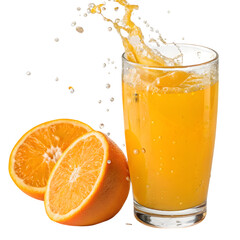 Vibrant Orange Juice: Glass, Splash, Citrus Fruit Photography
