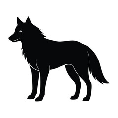 vector illustration of a wolf