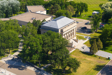 Historic Liberty Memorial Building, located on the North Dakota State Capitol