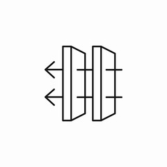 air purifier double filter icon sign vector