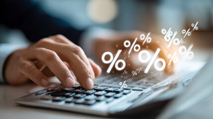 Calculating interest rates with floating percentage symbols theory