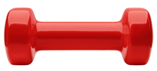 Dumbbell isolated on white background, full depth of field