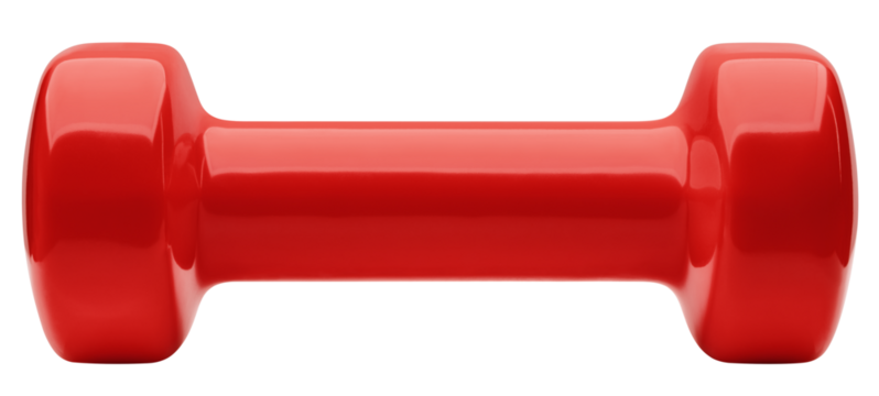 Dumbbell isolated on white background, full depth of field - Powered by Adobe