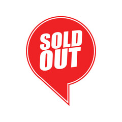 Sold Out Tag label– Product Unavailable Vector Label