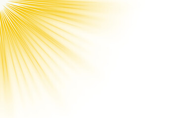 Futuristic Sunlight Flare and Yellow Light Ray with Golden Sparkle. Lens Glare, Glowing Starburst on Transparent PNG Spotlight for Magic Design Effects. sun rays background