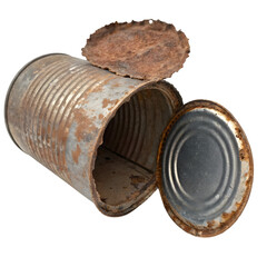 Rusty Tin Can: A Texture of Decay and Time