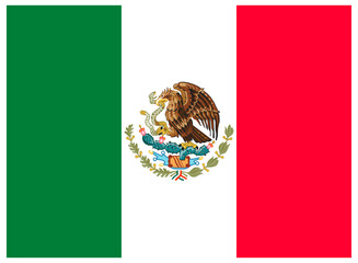 Flag of the United States of Mexico, or Mexico