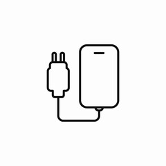 phone charging device icon sign vector