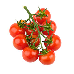 Fresh vibrant cherry tomatoes on the vine bursting with color and flavor Perfect for food and garden themed projects