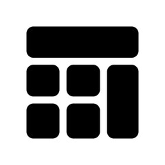 Calculator Icon Flat Rounded Square Modern Icons