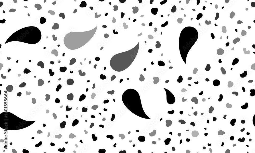 Aufkleber Abstract seamless pattern with flame symbols. Creative leopard backdrop. Illustration on transparent background