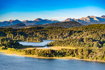 Llao Llao, Bariloche: Picturesque houses blend with the Patagonian forest, all embraced by the stunning Lake Moreno.