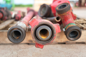 Heavy duty pumping surface line with hammer quick union connection, normally it using as fluid...