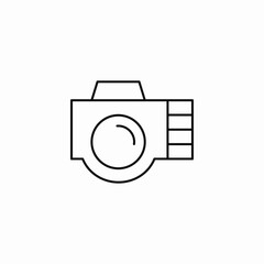 dslr camera professional icon sign vector