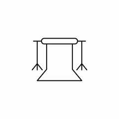 photo studio backdrop icon sign vector