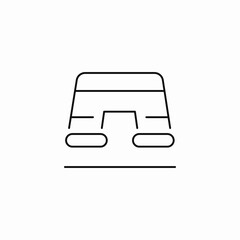 sports shorts shoes icon sign vector