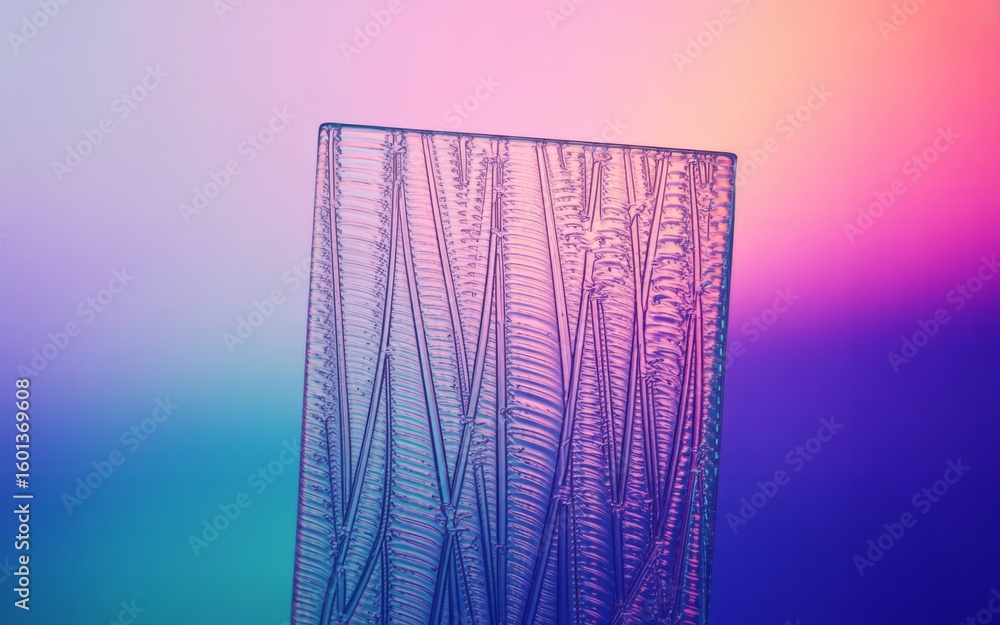 Fototapete abstract geometric form: a digitally rendered artwork presents a clean, geometric form against a gra
