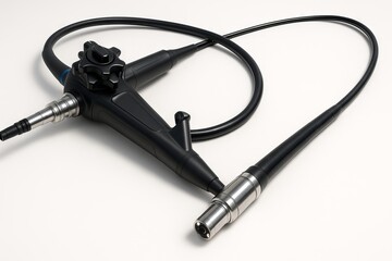 Modern medical endoscope displaying advanced design and technology for healthcare and diagnostics in a clinical environment