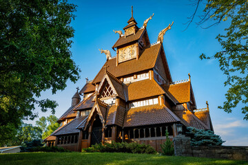 Fototapeta premium Minot Gol Stave Church Museum