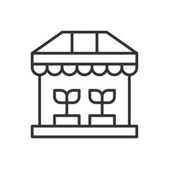 Obraz premium Tree Shop Icon